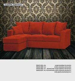 Con Penisola Salotto Angolare Vari Tessuti