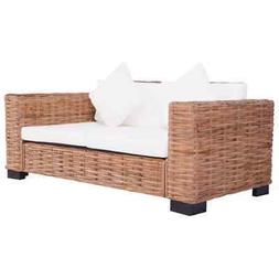 Da Giardino 2 Posti In Rattan Naturale Cuscini Sofa Per Este