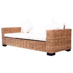 Da Giardino3 Posti In Rattan Naturale Cuscini Sofa Per Ester