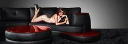 Design Ad Angolo Interni Casa Rundsofa In Pelle Tav Royal Ii