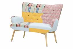 Design Moderno Glamour Patchwork Vintage Scandivano Senape C