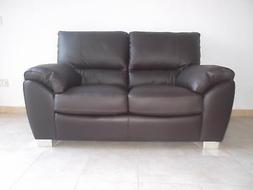 -DIVANO DUE POSTI IN PELLE PRIMO FIORE.