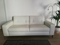 Due Posti Vera Pelle Bianco Divani & Divani By Natuzzi