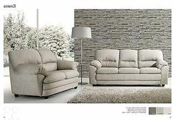 Emma 2 Posti Ecopelle Nuvolata Made In Italy Salotto Pelle