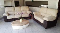 Imbottito 2 Posti E 3 Posti In Nabuk Ecopelle Pelle Salotto 