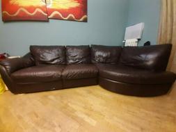 In Ecopelle Marrone Angolare