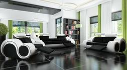 In Pelle 3/2/1 Osti Posti Relax Set Imbottito Divano