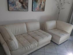 In Pelle Usato Chateau D'ax Misure 243x 96 Cm