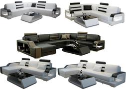 Interni Casa Xxl Divano In Pelle Con Ottomano Osti L6016