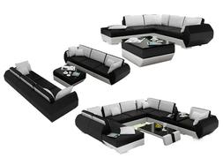 Interni Casa Xxl Divano In Pelle Con Ottomano Osti R7002