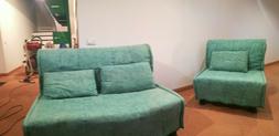 Letto 1 Piazza E Mezzo Largh Cm.125 X Lungh Cm.195 Verde Sme