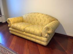 Letto 2 Posti A 1 Piazza 1/2 Con Materasso Colore Giallo Flo