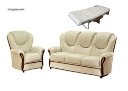 divano letto 2 posti in pelle cm