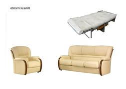 Letto 2 Posti In Pelle Cm 132x90 H 100