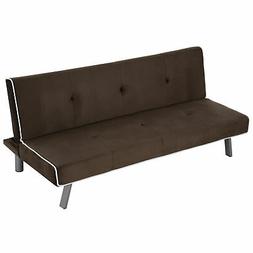 Letto 3 Posti In Tessuto Letto Singolo 2 In 1 Marrone