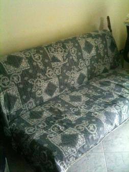 Letto 3 Posti Rete In Legno E Scheletro In Ferro Battuto/mis