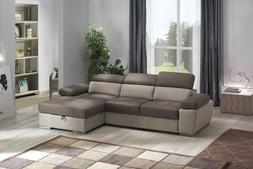 Letto Angolare Dafne Con Penisola Contenitore E Rivestimento