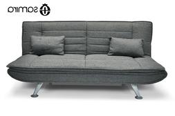 Letto Clic Clac In Tessuto Grigio - Divano 3 Posti Mod. Iris