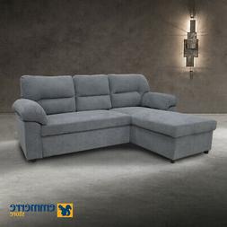 Letto Con Penisola Contenitore Offerta Tessuto Color Blue Gr