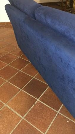 Divano-Letto in Alcantara blu notte