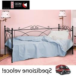 Letto In Ferro Battuto Camilla Nero Grafite