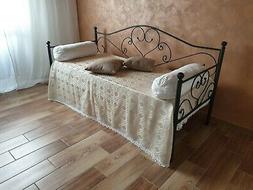 Letto In Ferro Battuto Con Doghe Sogno Antracite