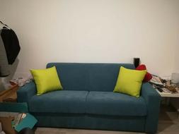 Letto Matrimoniale, Divano, Letto, Matrimoniale, Blue Petrol