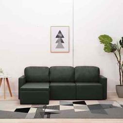 Letto Modulare A 3 Posti Grigio In Similpelle