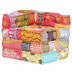 Modulare Ad Angolo Patchwork In Tessuto S8s3