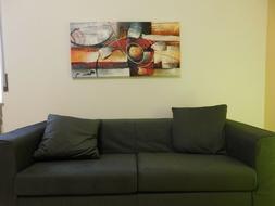 Nuovissimo 2 Posti Grande Nero Bello E Funzionale