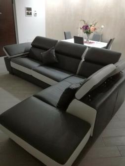 Nuovo Ecopelle Angolare Con Penisola.