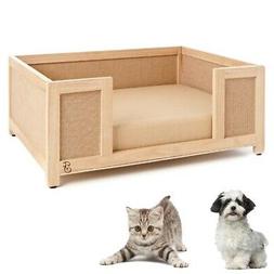 Per Cani Pet Beds Sofa' Vienna In Legno 65 X 46 X H 26 Cm Li