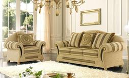Prestige 2p/3p/poltrona Rivestimento C/tessuto Lusso Medusa 