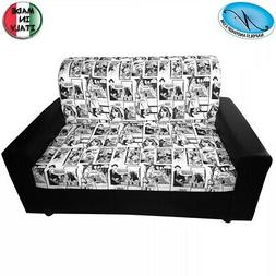 Sala Attesa Ufficio Divanetto 2 Posti Studio Tessuto Fumetto