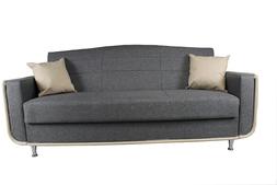 Salone Tessuto Grigio Cuscini Giove 3 Posti Ufficio Albergo