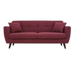 Salone Tessuto Rosso Cuscini Marte 3 Posti Ufficio Albergo