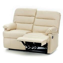 Salotto 2 Posti Crema Mara Relax Super Imbottita Struttura L