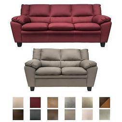 Similpelle Effetto Nabuk 2 O 3 Posti Imbottito, Con Bracciol