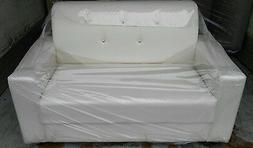 Ufficio 2 Posti Bianco In Finta Pelle Con Swarosky Arredo Uf