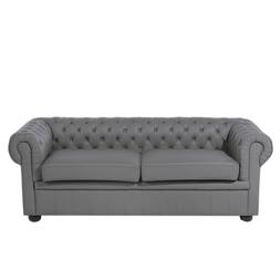 divano vintage a 3 posti in pelle