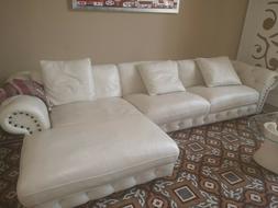 Contemporaneo In Pelle Bianca Marca Roche Bobois