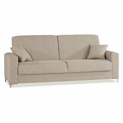 Letto 3 Posti Con Contenitore In Tessuto Begie Cappuccino 22