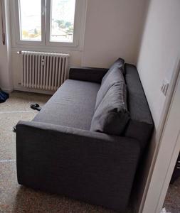 Letto 3 Posti - Grigio Scuro 225 Cm X 105 Cm X 83 Cm