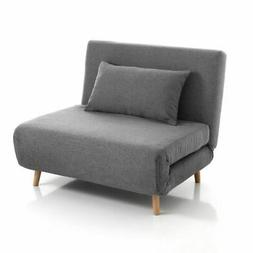 GARNER poltrona letto singolo design moderno in TESSUTO grig