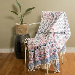 Letto Mano Blocco Stampato Indiano