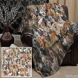 Coperta In Pile Cani Tutti Sopra Design Ottimo Idea Regalo