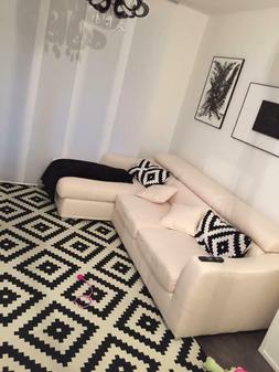 Con Chaise Longue Sx Beige Moderno Usato Ottime Condizioni -