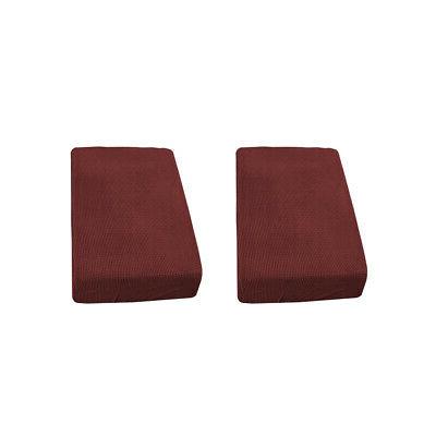 2pcs divano 2 posti rosso elastico divano