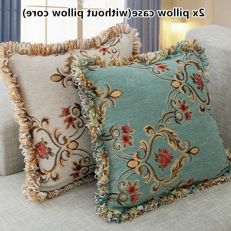 2x cuscini cuscino copertura nappa federe divano