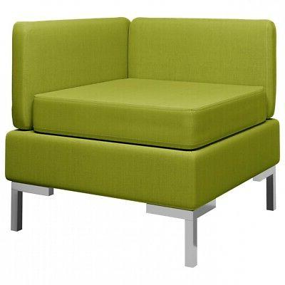 ax divano angolare modulare cuscino verde 65x65x65cm